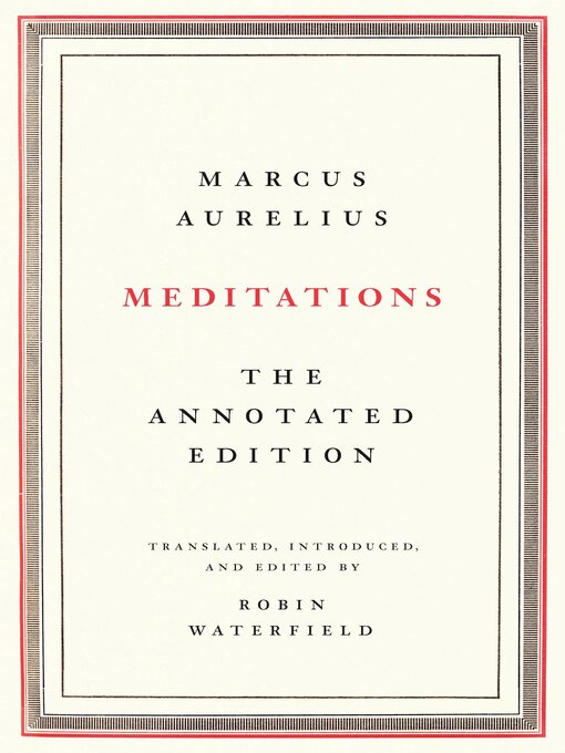 Title details for Meditations by Marcus Aurelius - Wait list